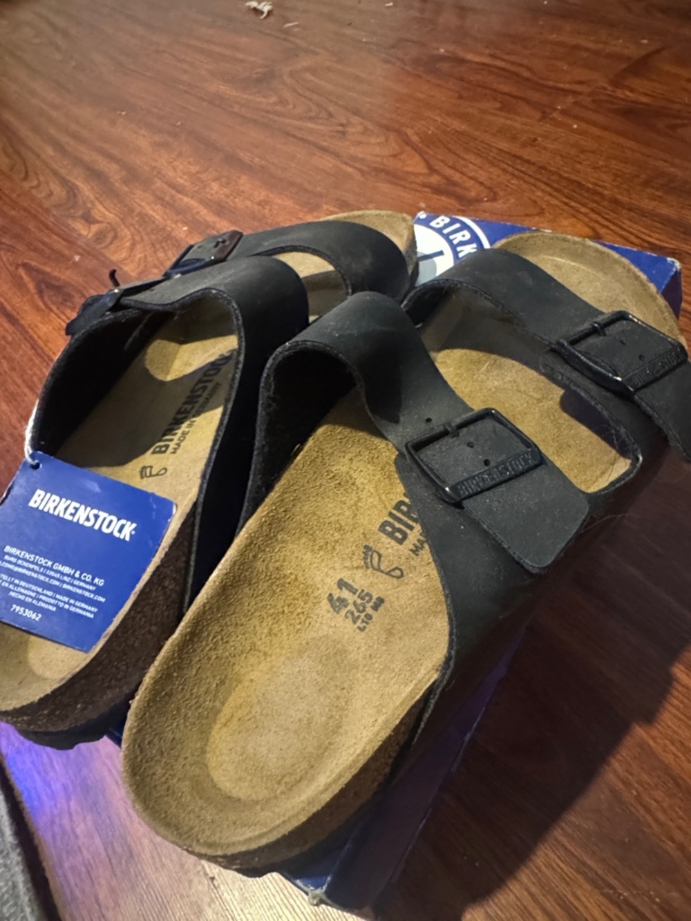 Birkenstock Black Two-Strap Men's Sandals - Picture 3 of 9